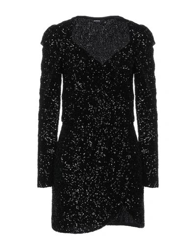 Shop Amen Woman Mini Dress Black Size 6 Polyamide