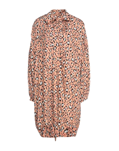 Shop Paul & Joe Woman Mini Dress Apricot Size 2 Viscose In Orange