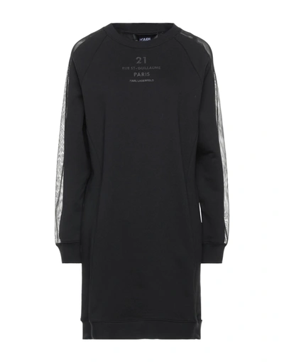 Karl Lagerfeld Short Dresses In Black