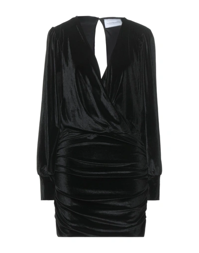Shop Alessandra Gallo Short Dresses In Black