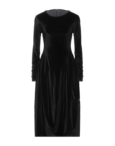 Shop High Woman Midi Dress Black Size 6 Polyester, Elastane