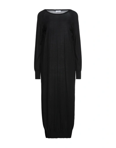 Shop Bruno Manetti Woman Midi Dress Black Size 6 Merino Wool
