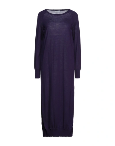 Shop Bruno Manetti Woman Midi Dress Purple Size 6 Merino Wool