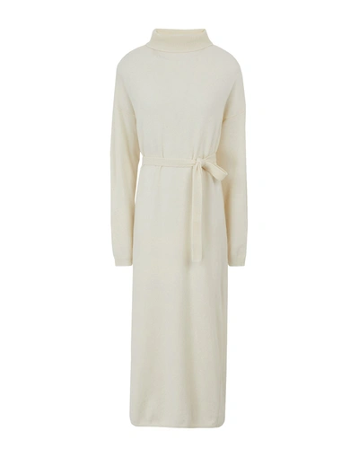 Shop 8 By Yoox Woman Midi Dress Ivory Size Xl Wool, Polyamide In White