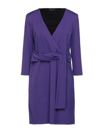 Hanita Short Dresses In Purple