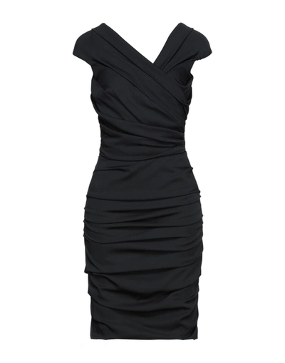 Shop Dolce & Gabbana Woman Mini Dress Black Size 2 Silk, Elastane
