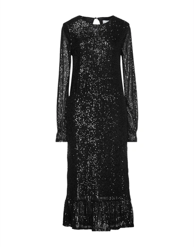 Shop Be Blumarine Woman Midi Dress Black Size 4 Polyamide