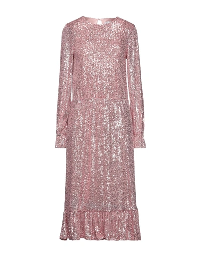Shop Be Blumarine Woman Midi Dress Pink Size 6 Polyamide