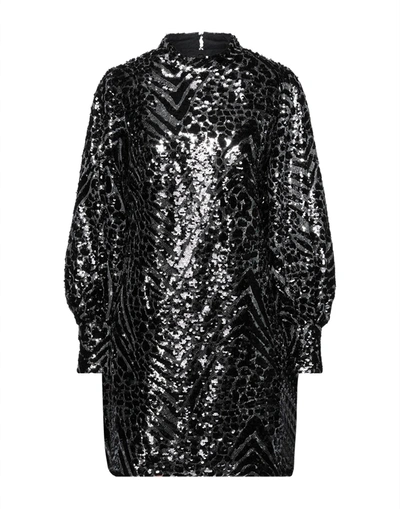 Shop The Kooples Woman Mini Dress Black Size 2 Polyester