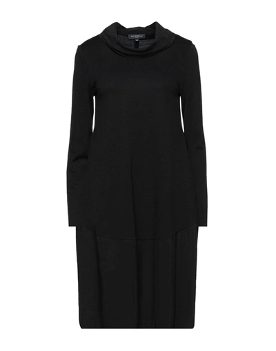 Shop Antonelli Woman Midi Dress Black Size 8 Viscose, Wool, Polyamide, Cupro