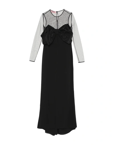Shop Gina Long Dresses In Black