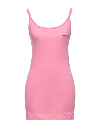 Shop Chiara Ferragni Woman Short Dress Pink Size M Cotton, Polyester