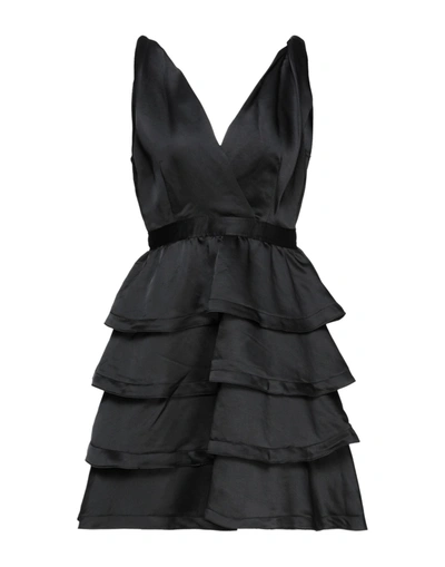 Sandro Short Dresses In Black