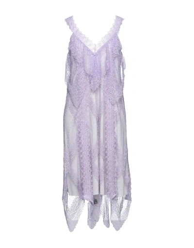 Shop Anna Molinari Blumarine Woman Midi Dress Lilac Size 6 Polyamide, Polyester In Purple