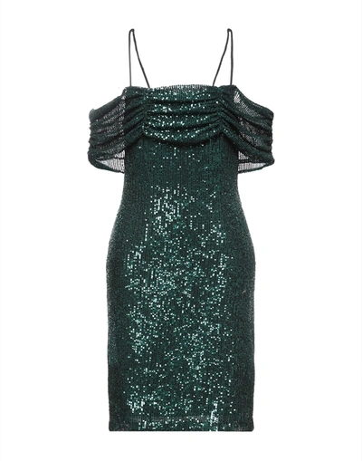 Shop Be Blumarine Woman Mini Dress Emerald Green Size 8 Polyamide