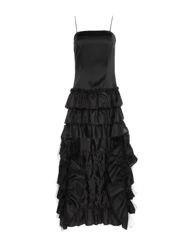 Shop Carla G. Woman Mini Dress Black Size 6 Acetate, Viscose, Elastane, Polyamide