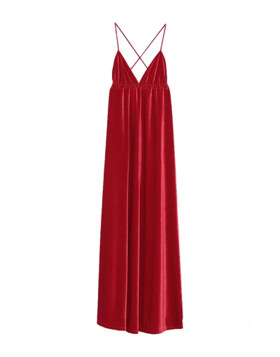Shop Alessandra Gallo Long Dresses In Red