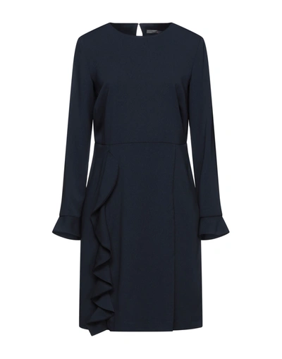 Shop 19.70 Nineteen Seventy Woman Mini Dress Midnight Blue Size 6 Polyester, Elastane