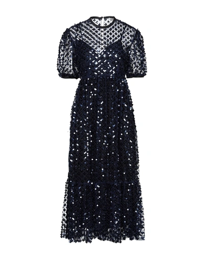 Shop Manoush Midi Dresses In Dark Blue