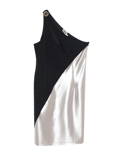Shop Fausto Puglisi Woman Mini Dress Platinum Size 18 Polyamide, Elastane In Grey