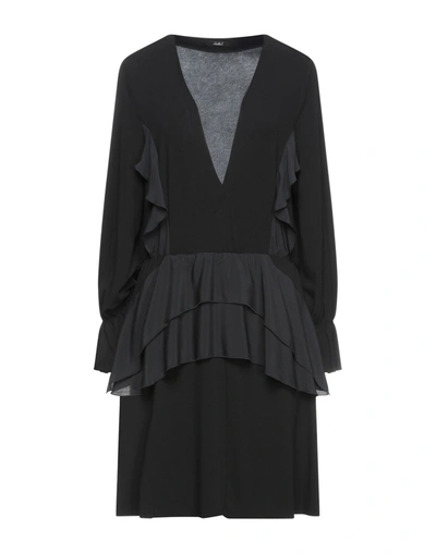 Shop Carla G. Woman Mini Dress Black Size 6 Viscose, Elastane, Acetate, Silk