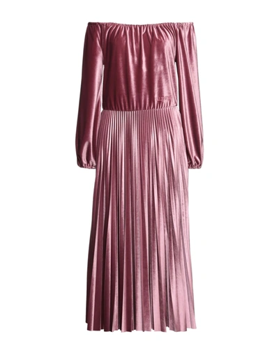 Shop Valentino Garavani Woman Maxi Dress Pastel Pink Size S Polyester, Elastane