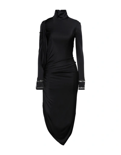 Shop Burberry Midi Dresses In Black