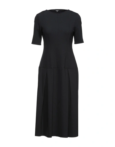 Shop Aspesi Woman Midi Dress Black Size L Polyamide, Elastane
