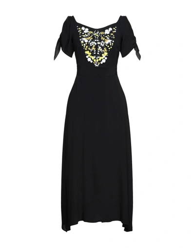 Shop Beatrice B Beatrice .b Woman Maxi Dress Black Size 0 Acetate, Silk