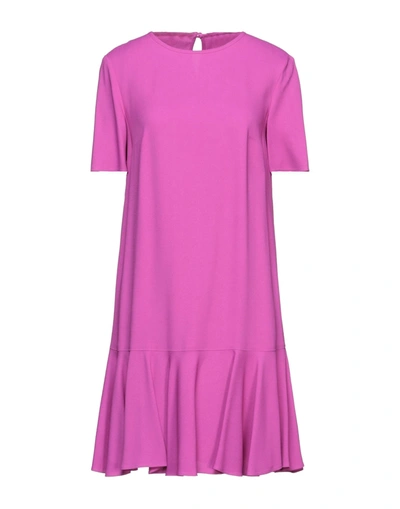 Shop L'autre Chose L' Autre Chose Woman Mini Dress Fuchsia Size 4 Acetate, Viscose In Pink