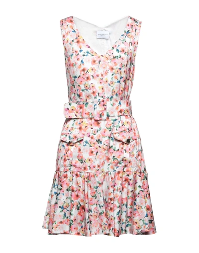 Shop Atos Lombardini Woman Mini Dress Light Pink Size 8 Polyester