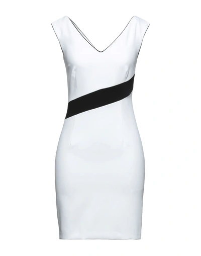 Shop Atos Lombardini Woman Short Dress White Size 12 Polyester