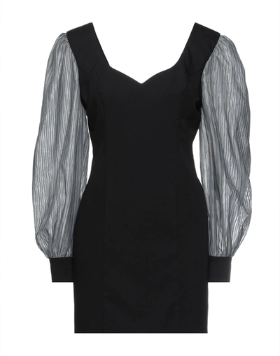 Shop Jijil Woman Mini Dress Black Size 10 Polyester, Viscose, Elastane