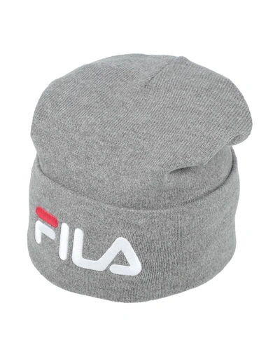 Shop Fila Man Hat Light Grey Size Onesize Cotton, Polyacrylic