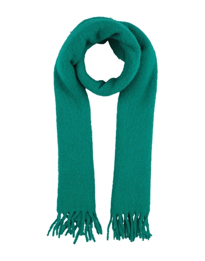 Shop Liviana Conti Woman Scarf Green Size - Wool, Polyamide