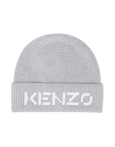 Shop Kenzo Hats In Light Grey