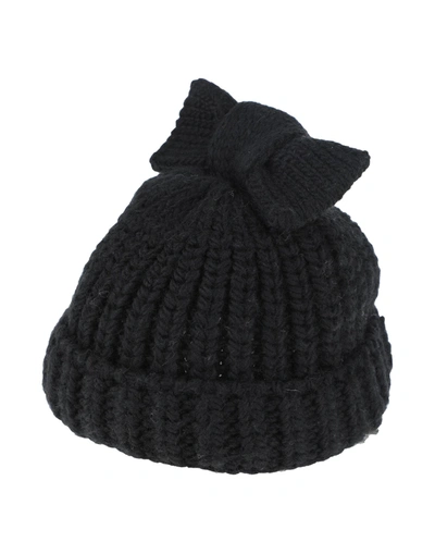 Shop Federica Moretti Hats In Black