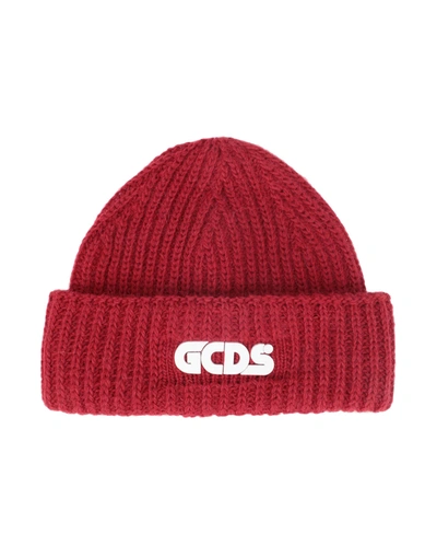 Shop Gcds Man Hat Red Size Onesize Acrylic, Alpaca Wool, Wool, Viscose