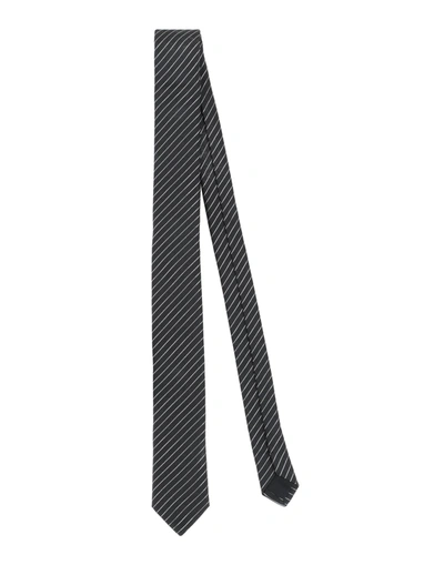 Shop Saint Laurent Ties & Bow Ties In Black