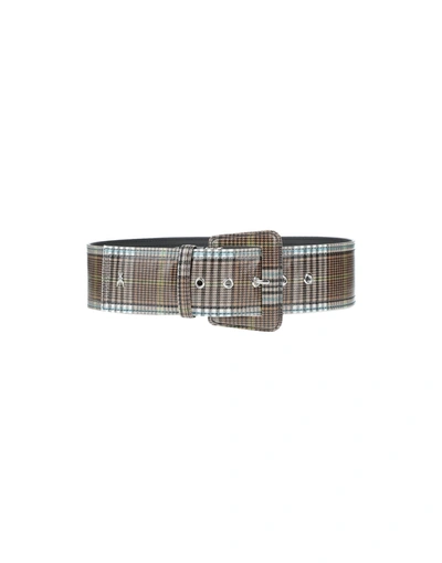 Shop Patrizia Pepe Belts In Khaki