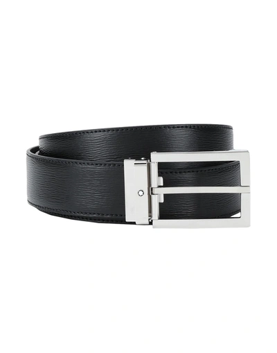 Shop Montblanc Belts In Black