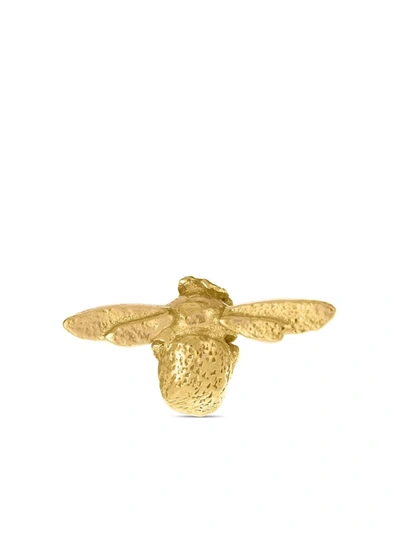 Shop Alex Monroe 18kt Yellow Gold Itsy Bitsy Bee Stud Earrings