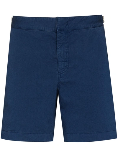 Shop Orlebar Brown Bulldog Chino Trousers In Blau