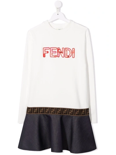 EMBROIDERED-LOGO DRESS