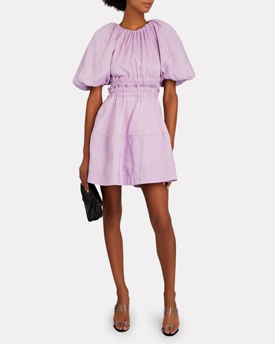 Shop Aje Solitude Cut-out Mini Dress In Light Purple