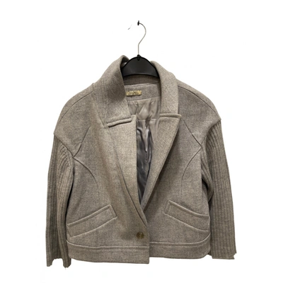Pre-owned Nina Ricci Wool Jacket In Grey