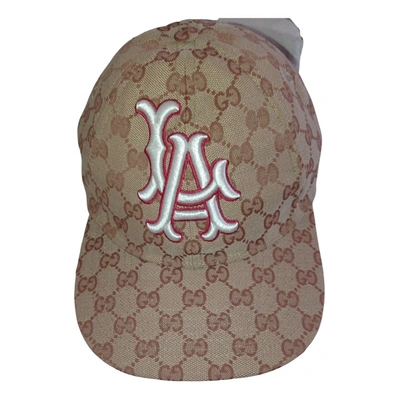 Pre-owned Gucci Cap In Beige