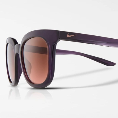 Shop Nike Myriad Mirrored Sunglasses In Grand Purple,rose Gold