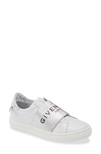 Shop Givenchy Urban Street Logo Band Sneaker In M31 Silver/ White