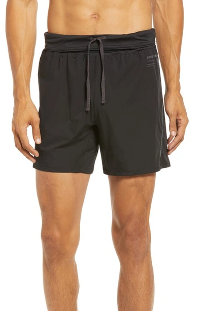 Shop Superdry Premium Run Shorts In Black
